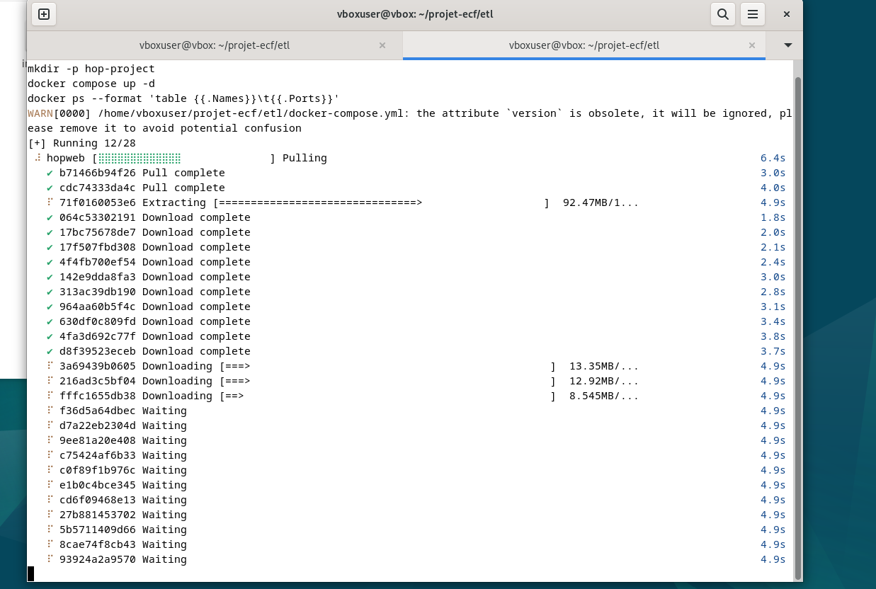 Installation/pull des images Docker